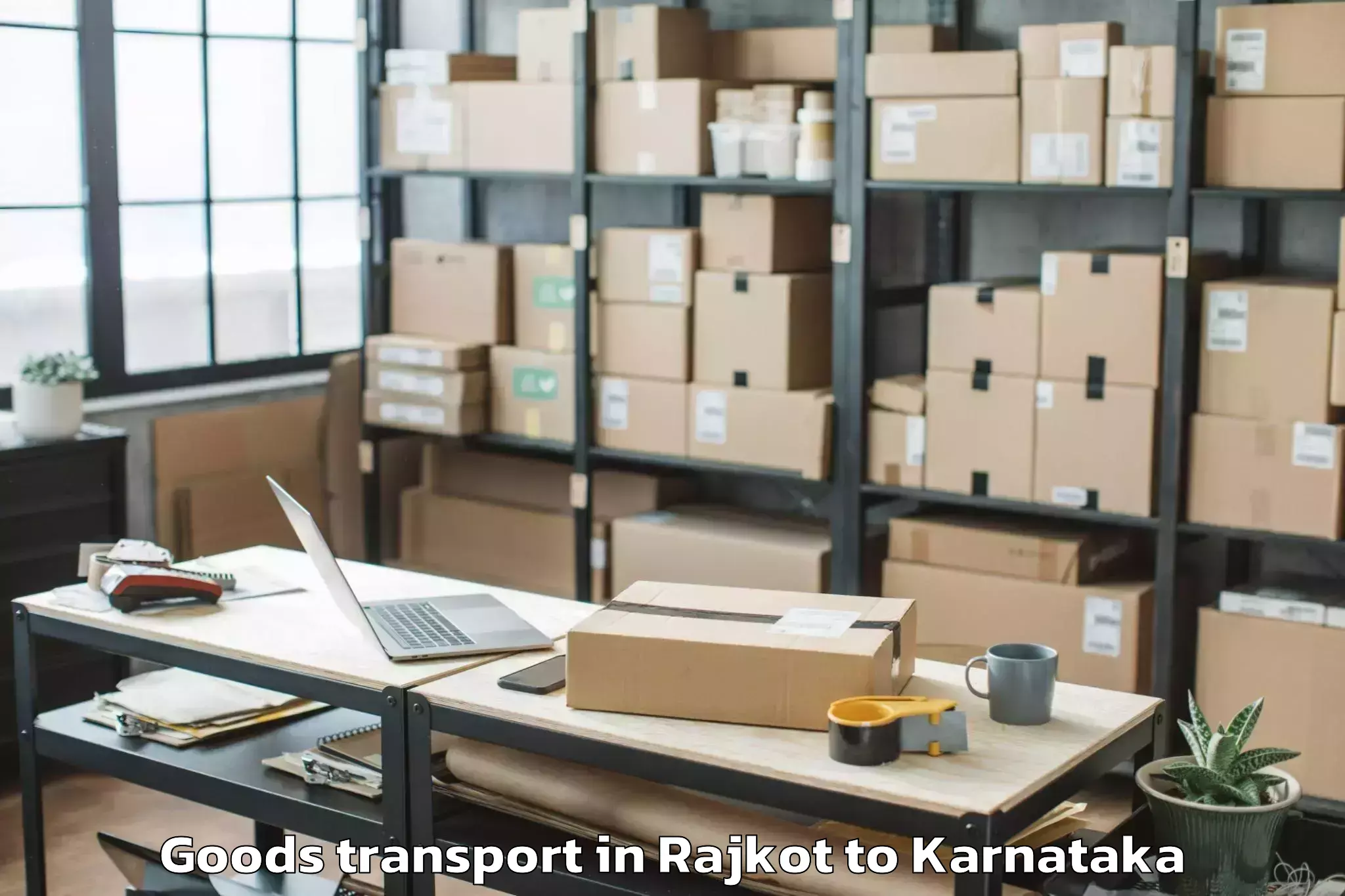 Easy Rajkot to Chikkaballapur Goods Transport Booking